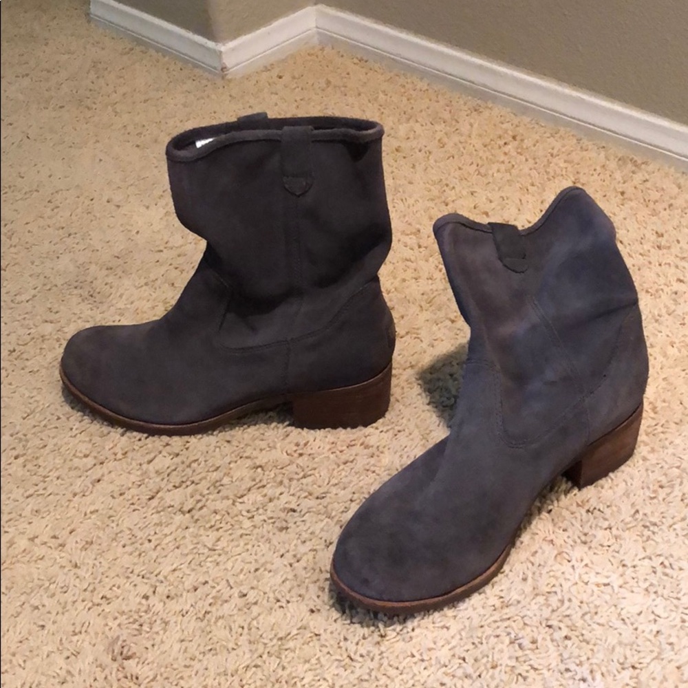 Grey ugg booties
